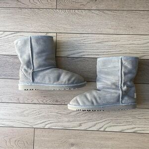 UGG Light Gray Suede Boots